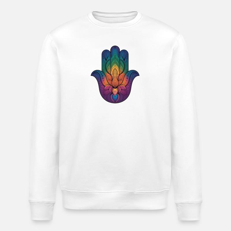Hamsa - Stanley/Stella Unisex Bio-Sweatshirt ROLLER - Weiß