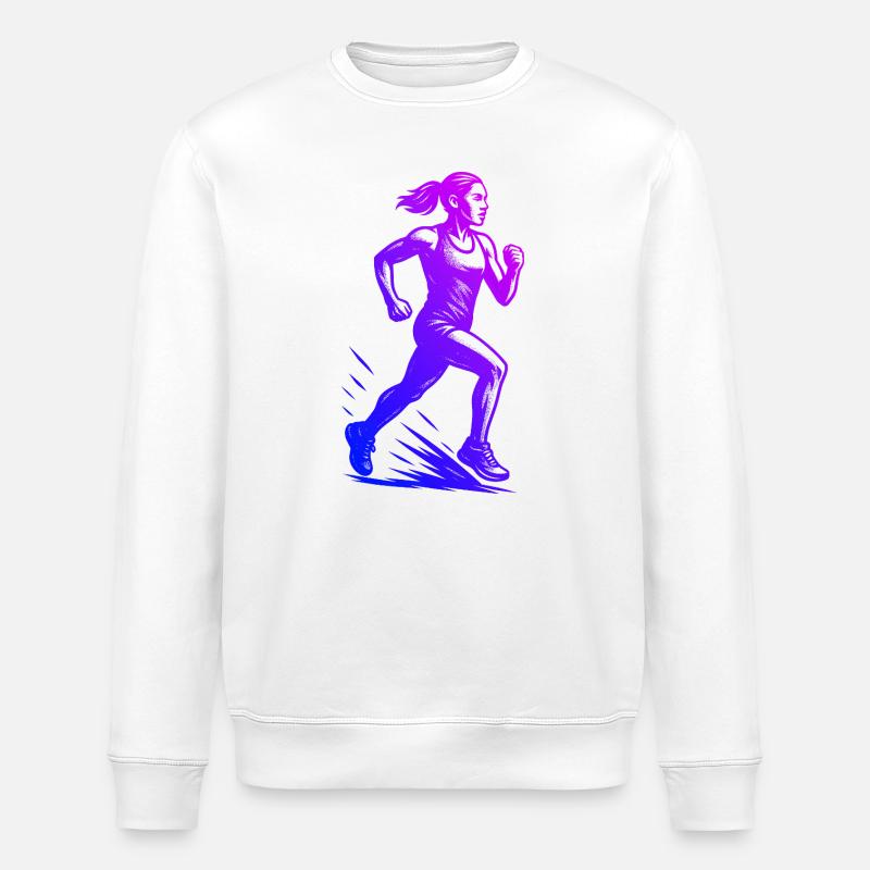 Œuvres d’art modernes de course - Sweat bio ROLLER Stanley/Stella Unisexe - blanc