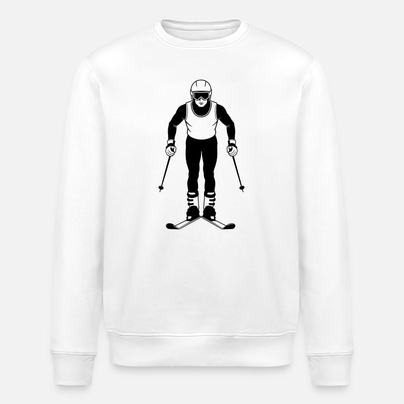 Ski - Sweat bio ROLLER Stanley/Stella Unisexe - blanc