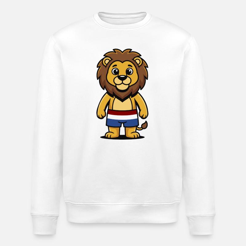 Holland Lion - Stanley/Stella Unisex Bio-Sweatshirt ROLLER - Weiß
