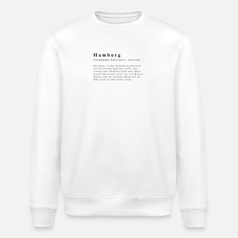 Hambourg Définition - Sweat bio ROLLER Stanley/Stella Unisexe - blanc