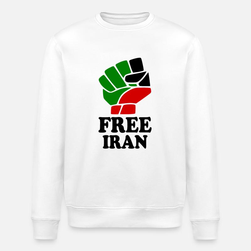 Free iran - Sweat bio ROLLER Stanley/Stella Unisexe - blanc