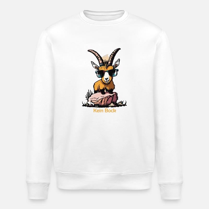 Kein Bock - Stanley/Stella Unisex Bio-Sweatshirt ROLLER - Weiß