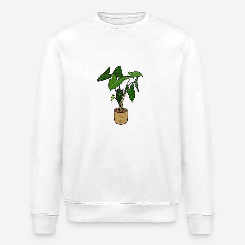 Plante d'appartement - Sweat bio ROLLER Stanley/Stella Unisexe - blanc