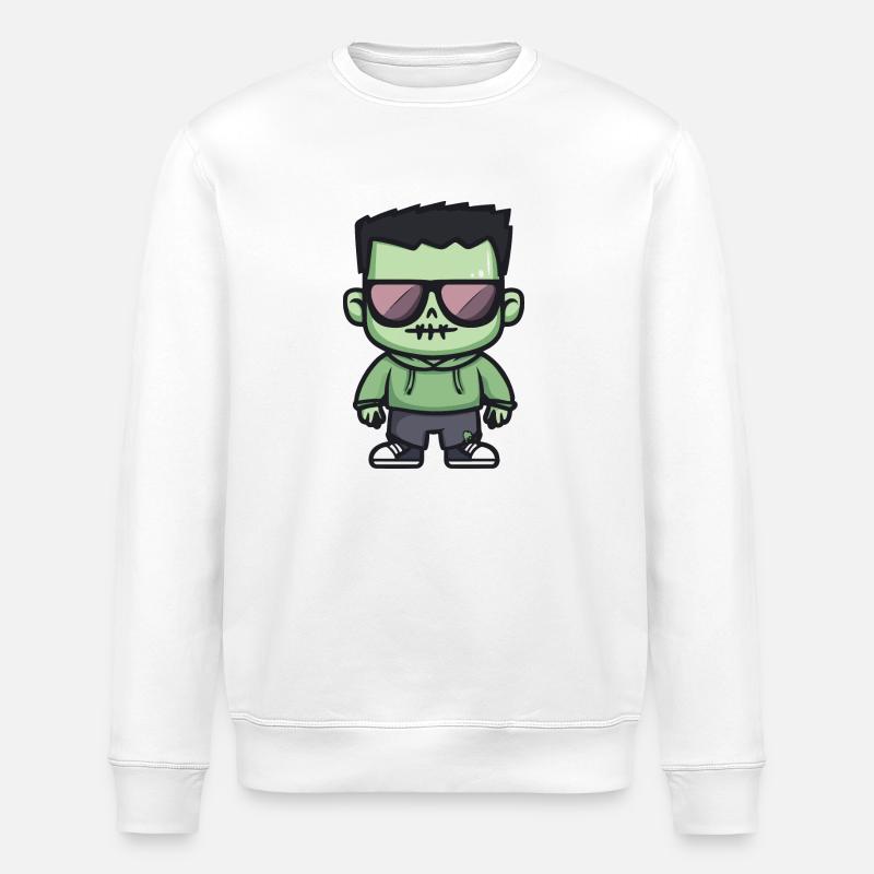 Zombie Halloween Cool - Stanley/Stella Unisex Bio-Sweatshirt ROLLER - Weiß