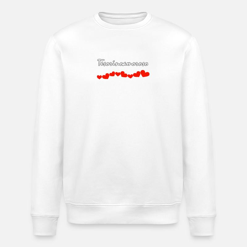 LOVE TEMPER - Stanley/Stella ROLLER Unisex Organic Sweatshirt - white
