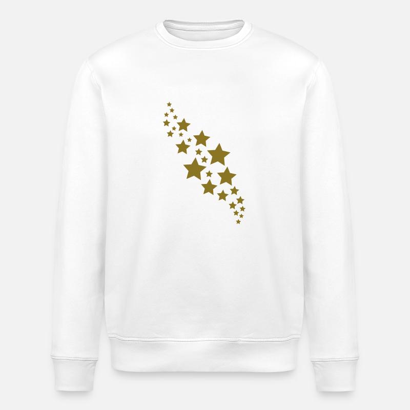 Sterne - Stanley/Stella Unisex Bio-Sweatshirt ROLLER - Weiß