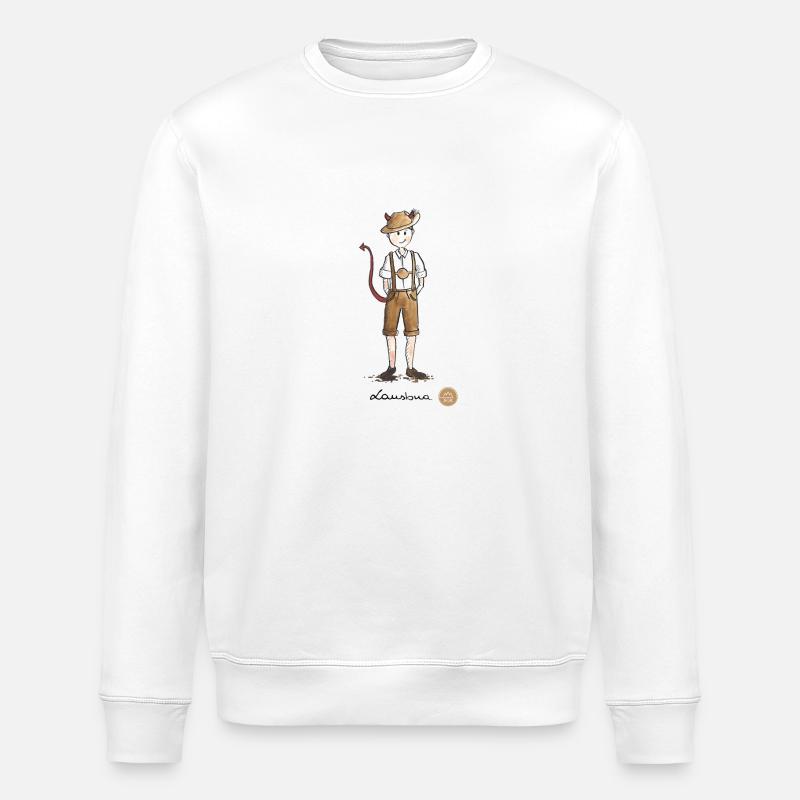 Lausbua - Stanley/Stella Unisex Bio-Sweatshirt ROLLER - Weiß