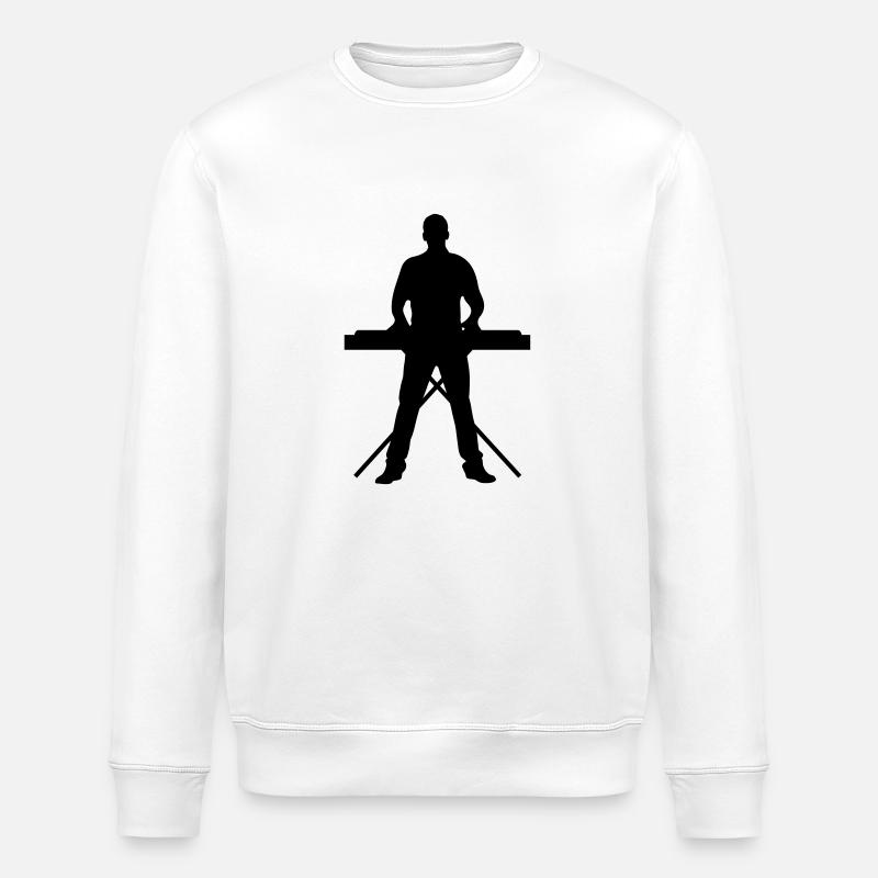 Keyboard Spieler - Stanley/Stella Unisex Bio-Sweatshirt ROLLER - Weiß