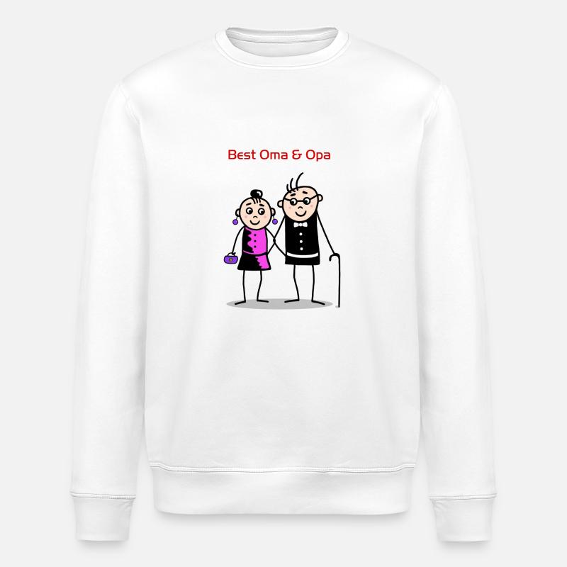Best Oma & Opa - Stanley/Stella Unisex Bio-Sweatshirt ROLLER - Weiß