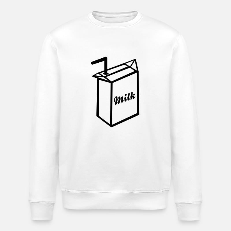 milk_p1 - Stanley/Stella Unisex Bio-Sweatshirt ROLLER - Weiß