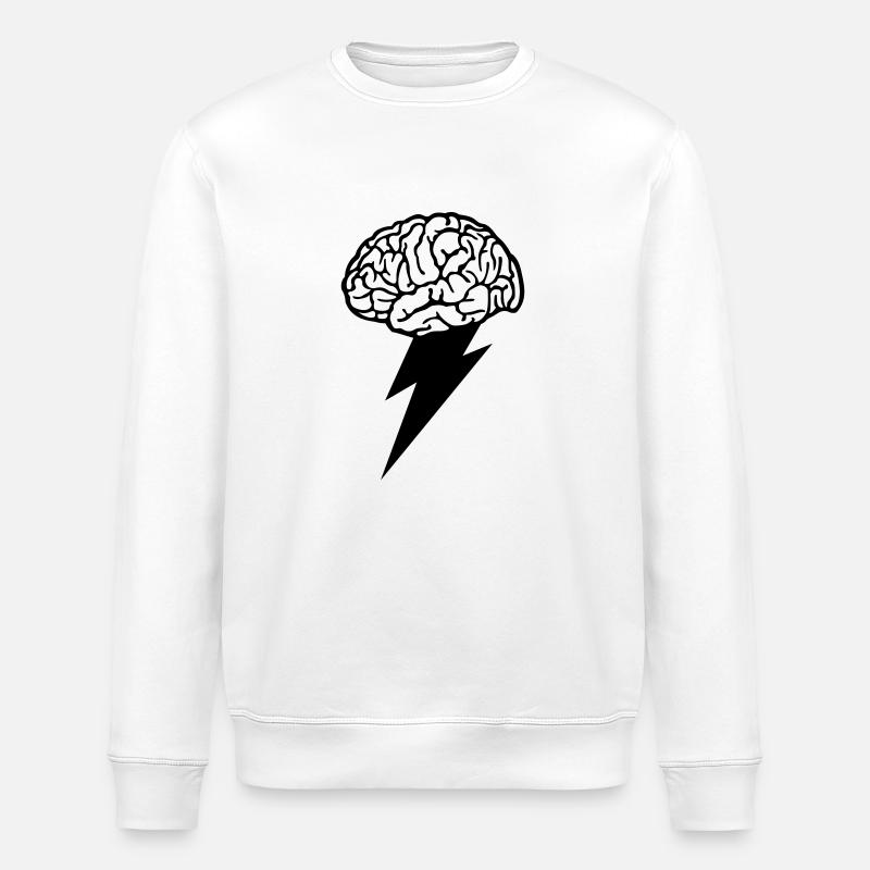 Brain Storm - Stanley/Stella Unisex Bio-Sweatshirt ROLLER - Weiß