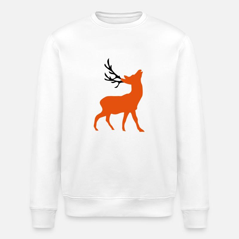 hirsch - Stanley/Stella Unisex Bio-Sweatshirt ROLLER - Weiß
