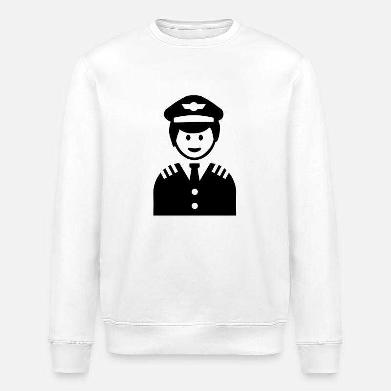 Pilotee - Sweat bio ROLLER Stanley/Stella Unisexe - blanc