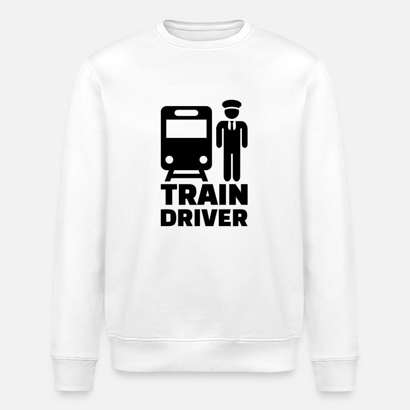 Train driver - Sweat bio ROLLER Stanley/Stella Unisexe - blanc
