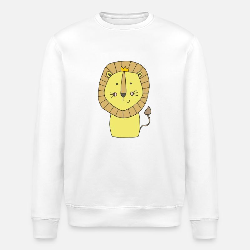 Lion - Sweat bio ROLLER Stanley/Stella Unisexe - blanc