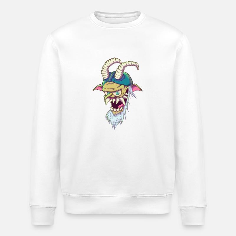 Krampus - Stanley/Stella Unisex Bio-Sweatshirt ROLLER - Weiß