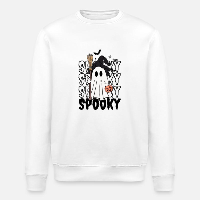 SpookyGeist - Stanley/Stella Unisex Bio-Sweatshirt ROLLER - Weiß