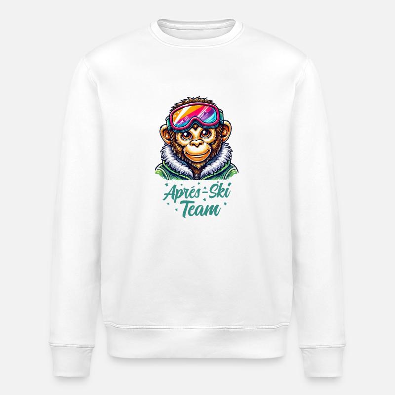 Lunettes de ski Monkey - Sweat bio ROLLER Stanley/Stella Unisexe - blanc
