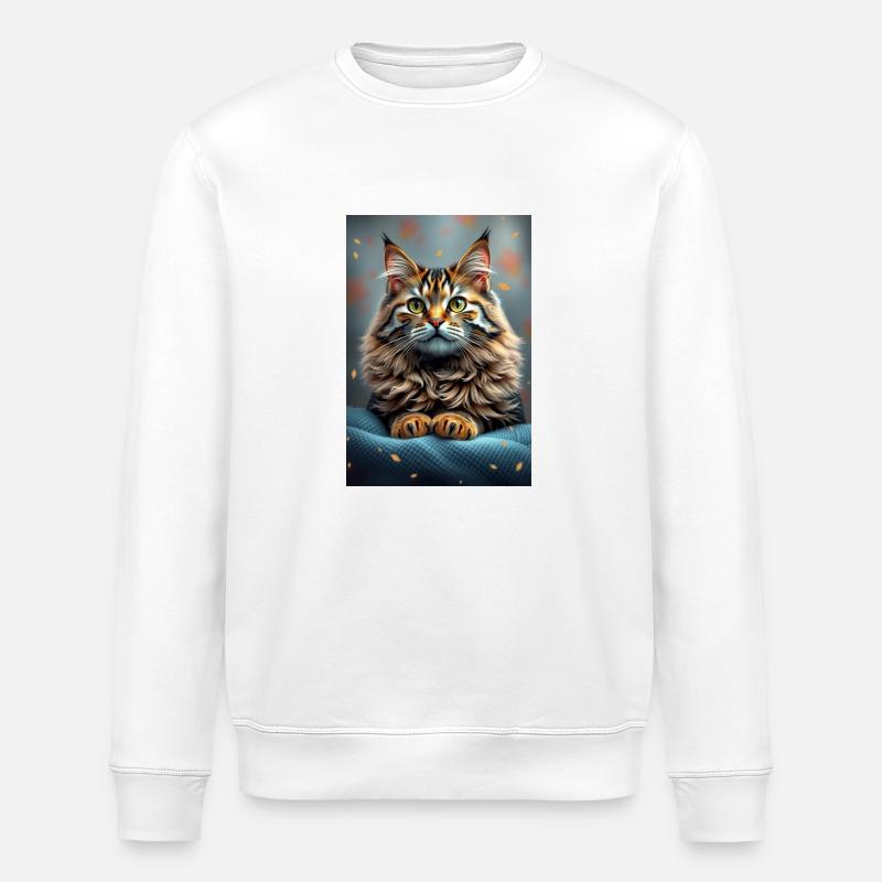 Le monde des chats - Sweat bio ROLLER Stanley/Stella Unisexe - blanc