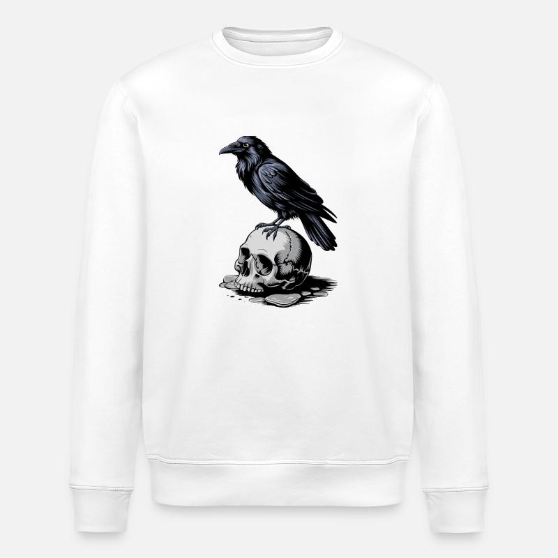 Dunkler Wächter - Stanley/Stella Unisex Bio-Sweatshirt ROLLER - Weiß