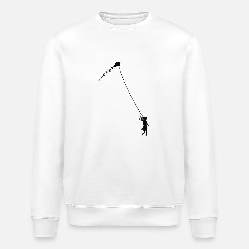 Let´s go fly a kite! - Stanley/Stella Unisex Bio-Sweatshirt ROLLER - Weiß