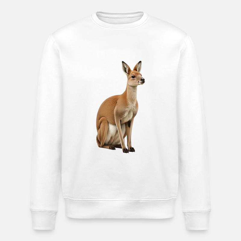Känguru - Stanley/Stella Unisex Bio-Sweatshirt ROLLER - Weiß