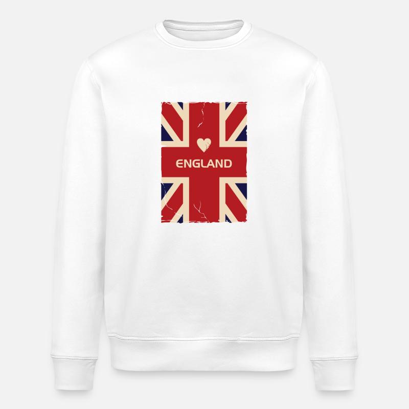 Ich Liebe England - Stanley/Stella Unisex Bio-Sweatshirt ROLLER - Weiß