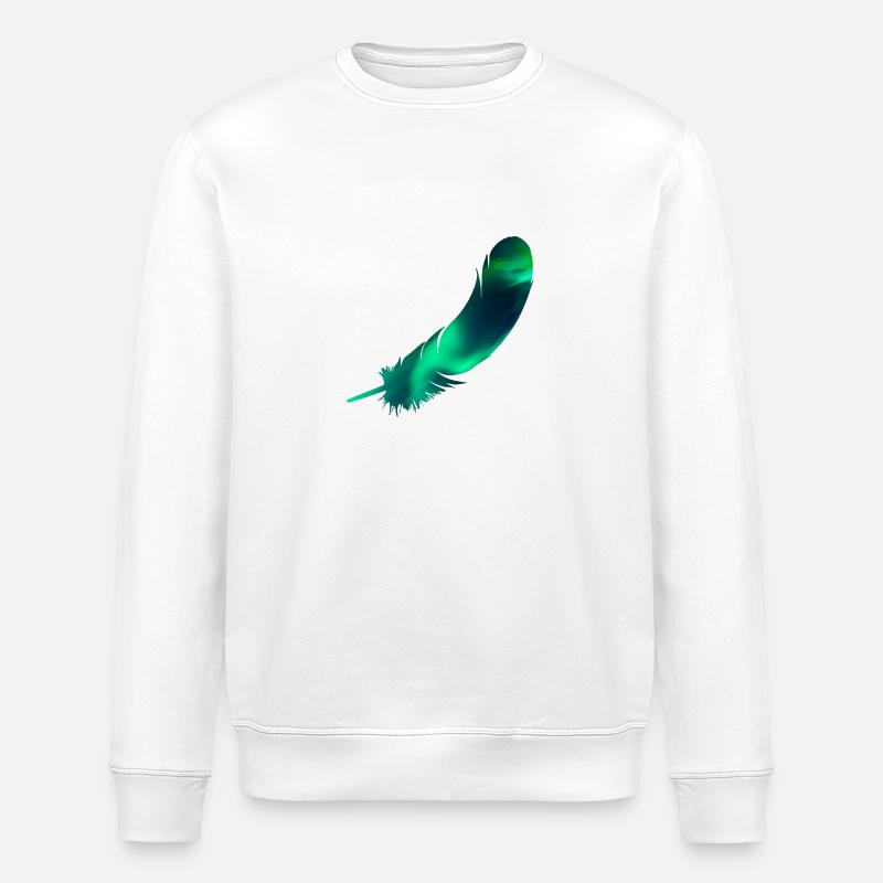 Cool Feather - Stanley/Stella ROLLER Unisex Organic Sweatshirt - white