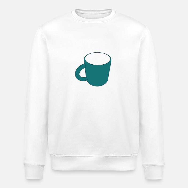 Empty coffee cup - Stanley/Stella ROLLER Unisex Organic Sweatshirt - white