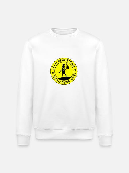 Wedding Groom Team - Stanley/Stella ROLLER Unisex Organic Sweatshirt - white