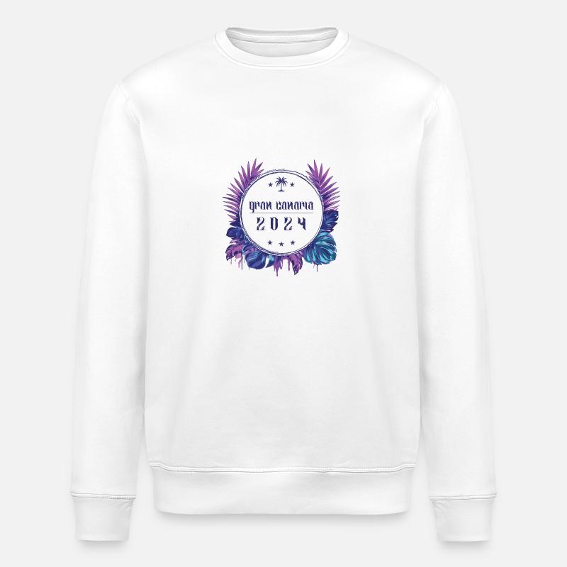 Gran Canaria 2024 - Sweat bio ROLLER Stanley/Stella Unisexe - blanc