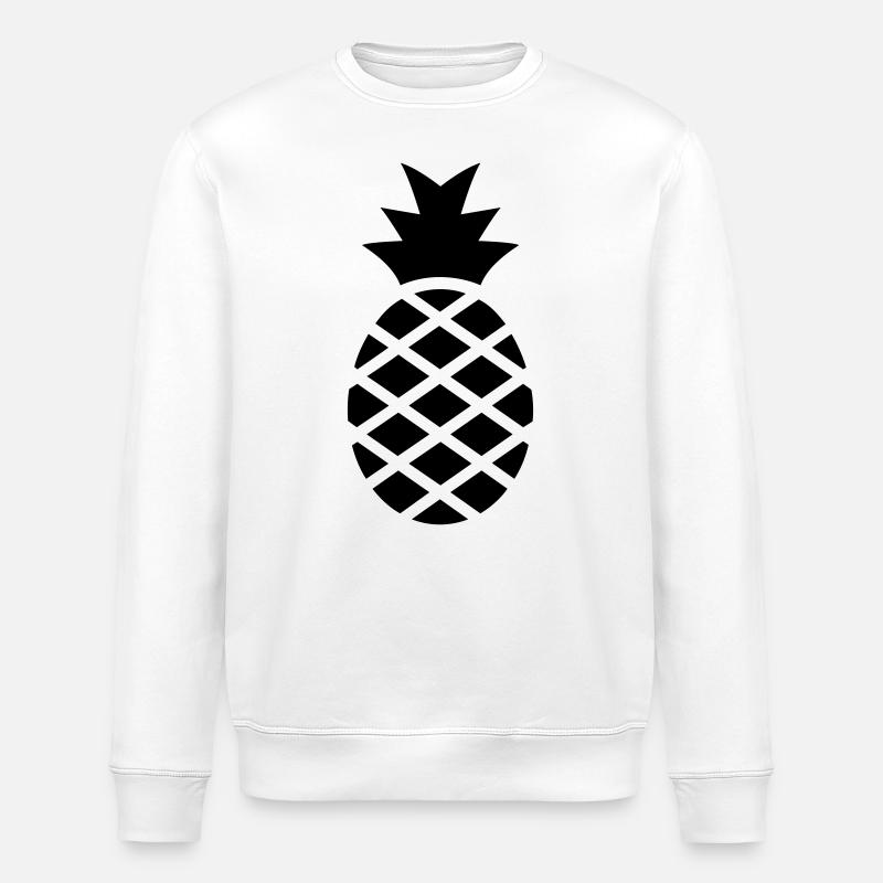 Ananas - Sweat bio ROLLER Stanley/Stella Unisexe - blanc