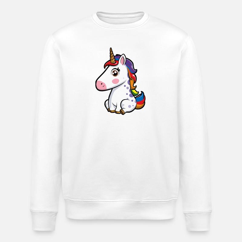 Licorne - Sweat bio ROLLER Stanley/Stella Unisexe - blanc
