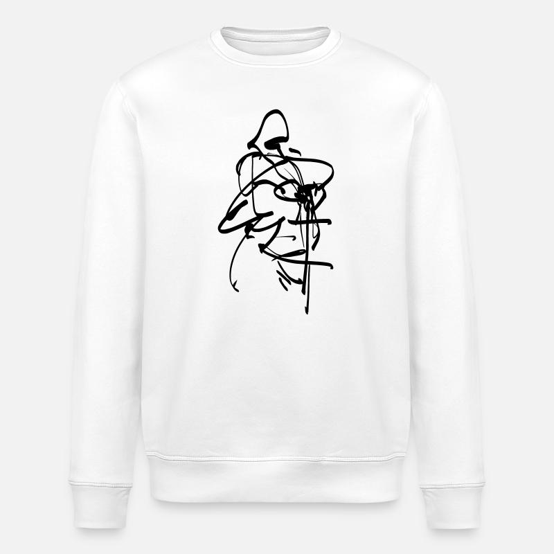 Crusader Figurine - Stanley/Stella ROLLER Unisex Organic Sweatshirt - white