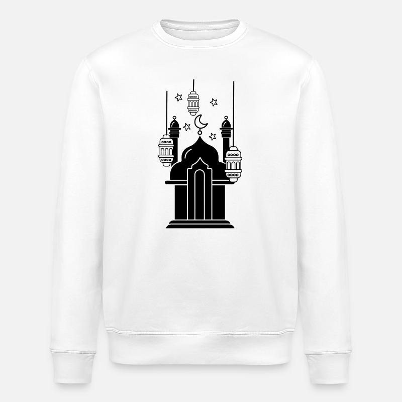 Lumières et étoiles de mosquée - Sweat bio ROLLER Stanley/Stella Unisexe - blanc