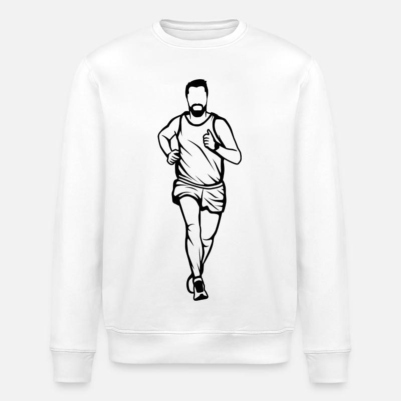 Lustiger Jogger - Stanley/Stella Unisex Bio-Sweatshirt ROLLER - Weiß