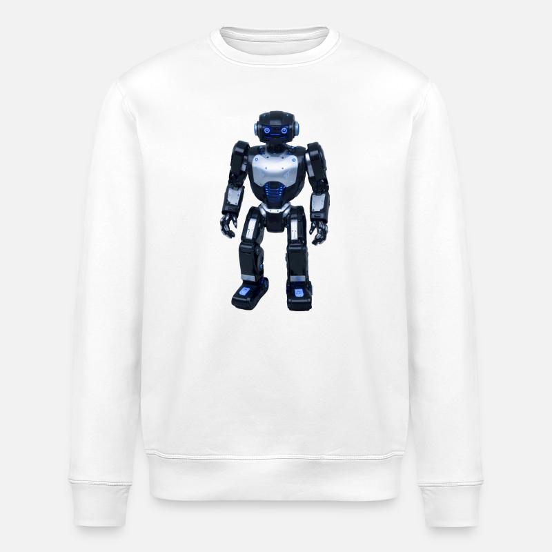 Robot - Stanley/Stella ROLLER Unisex Organic Sweatshirt - white