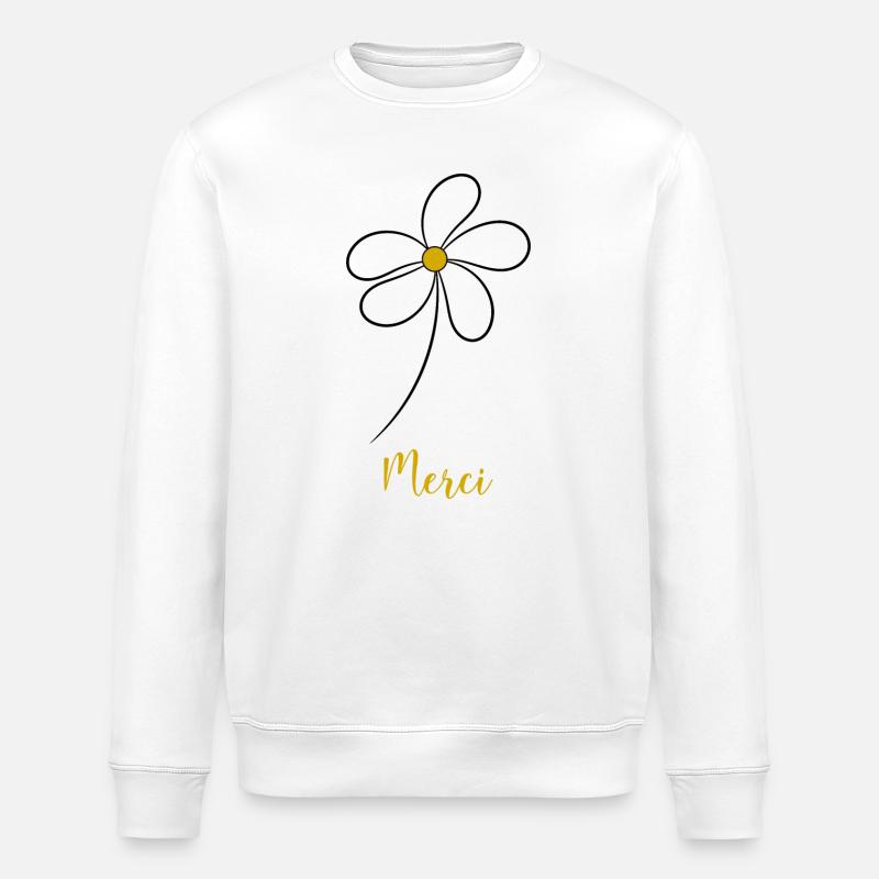 MAÎTRESSE. MAITRE. MERCI. MERCI MAÎTRESSE - Sweat bio ROLLER Stanley/Stella Unisexe - blanc