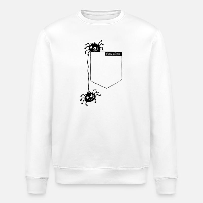 Spinnentierchen - Stanley/Stella Unisex Bio-Sweatshirt ROLLER - Weiß