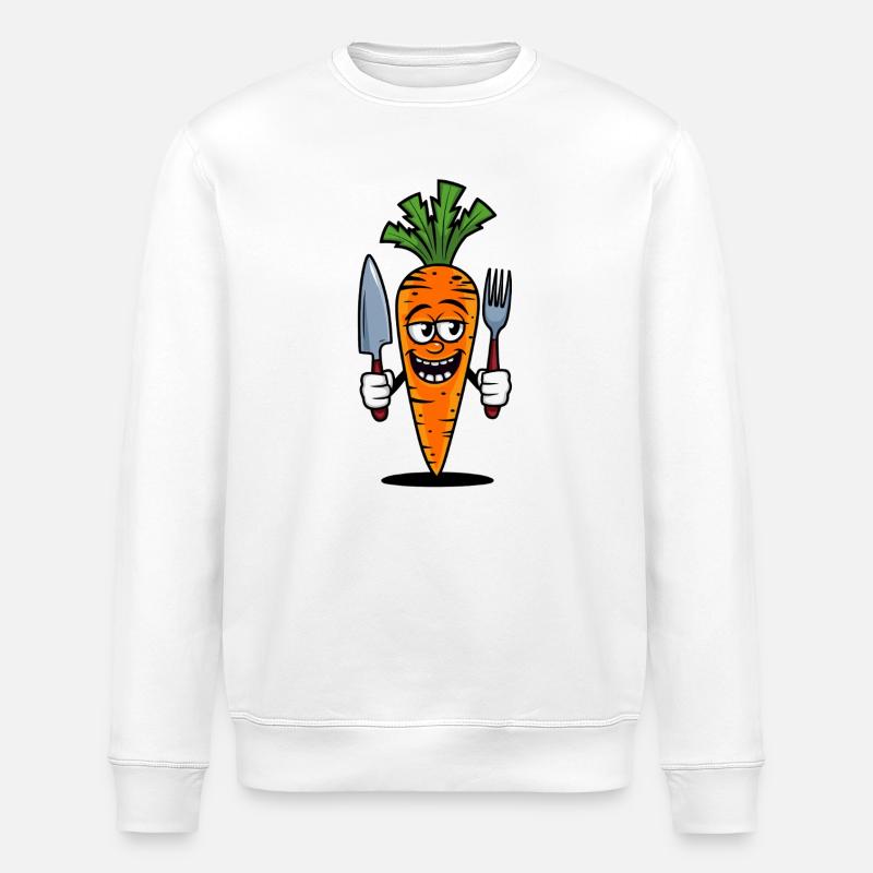 Karotte - Stanley/Stella Unisex Bio-Sweatshirt ROLLER - Weiß