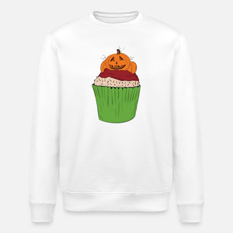 cupcake_citrouille - Sweat bio ROLLER Stanley/Stella Unisexe - blanc