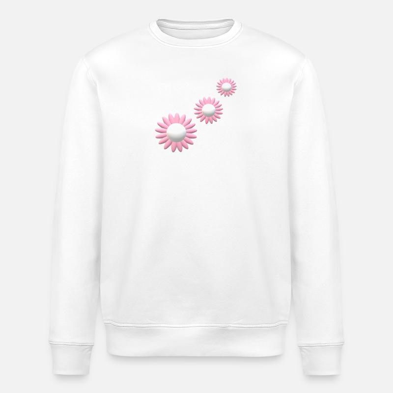 Fleur... - Sweat bio ROLLER Stanley/Stella Unisexe - blanc