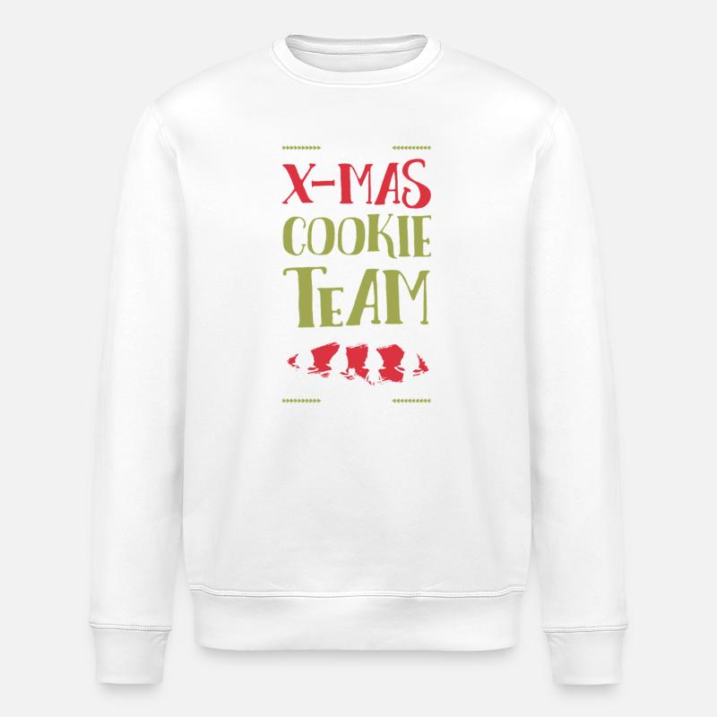X-Mas Kekse Team - Stanley/Stella Unisex Bio-Sweatshirt ROLLER - Weiß