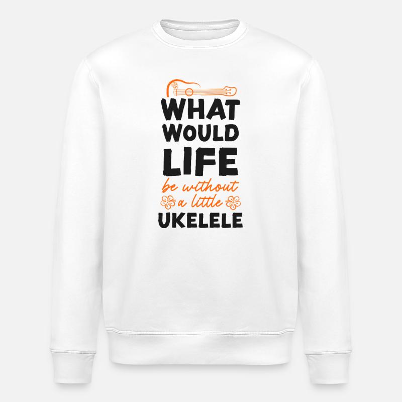 Ukulélé hawaïen uke Que serait - Sweat bio ROLLER Stanley/Stella Unisexe - blanc