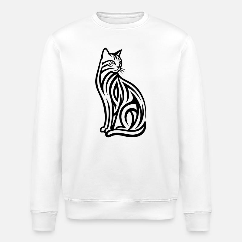 Just a Black Cat #1 | N-imal_Wears - Sweat bio ROLLER Stanley/Stella Unisexe - blanc