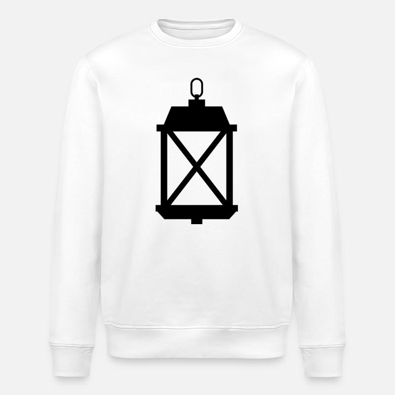 lantern - Stanley/Stella ROLLER Unisex Organic Sweatshirt - white