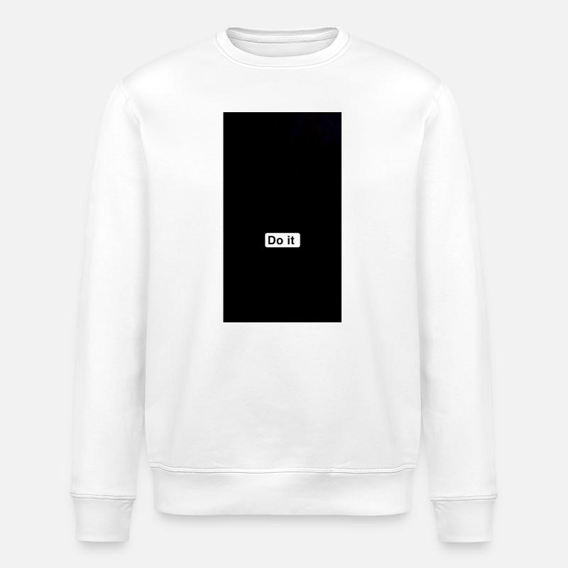 Do It Minimal Black - Stanley/Stella ROLLER Unisex Organic Sweatshirt - white