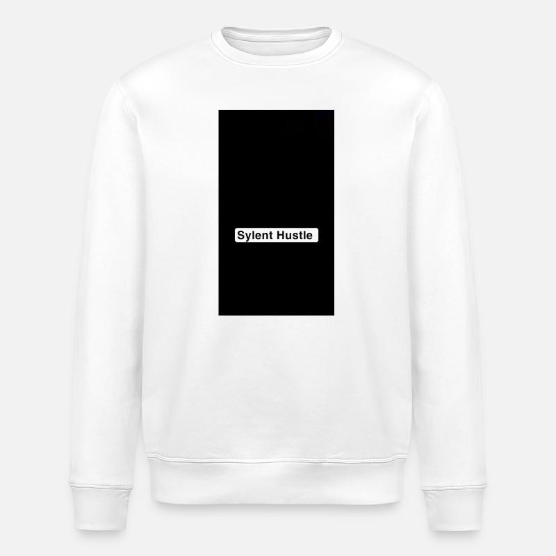 Sylent Hustle Noir Monochrome Tee - Sweat bio ROLLER Stanley/Stella Unisexe - blanc