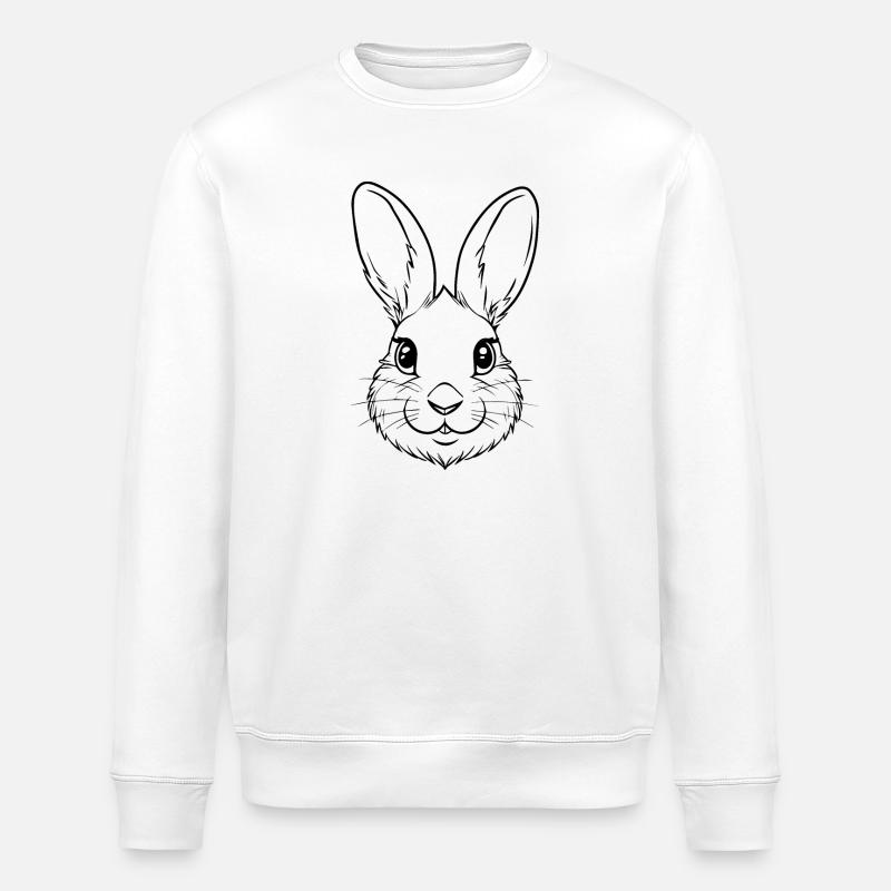 Rabbit Rabbit - Stanley/Stella ROLLER Unisex Organic Sweatshirt - white
